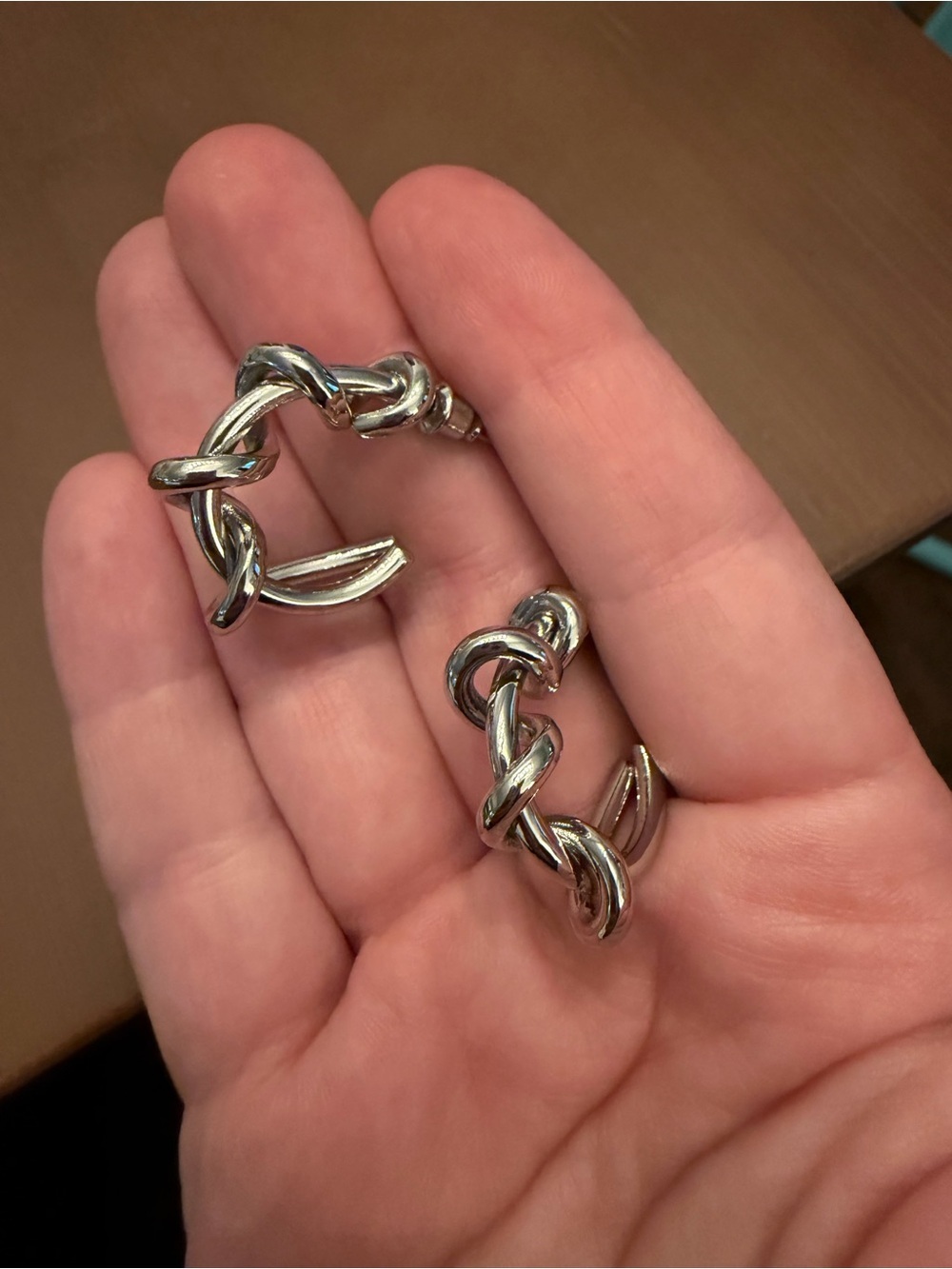 Silver Twist Hoop Earrings - Elegant Women’s Jewelry